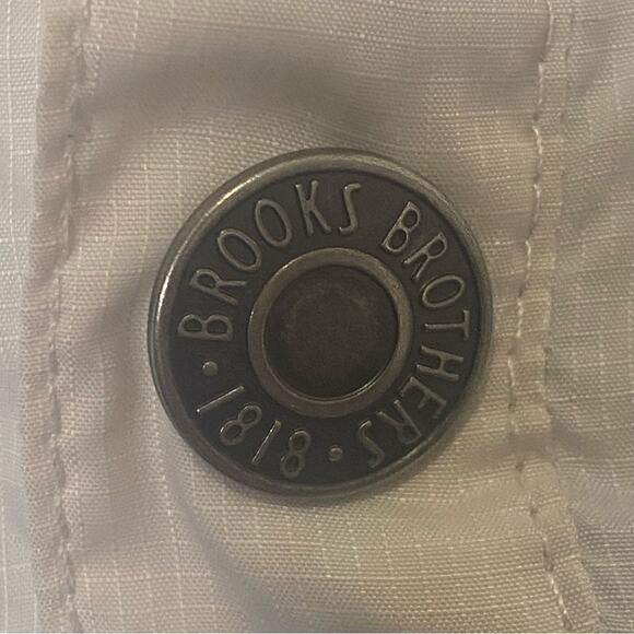 Brooks Brothers Size Large Blue Pullover Hooded Packable Windbreaker Jacket - Picture 7 of 8